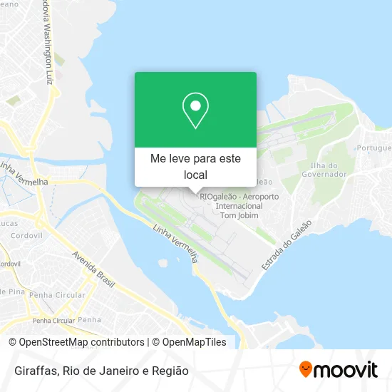 Giraffas mapa