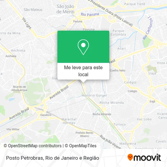 Posto Petrobras mapa