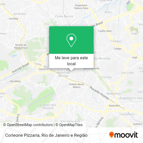 Corleone Pizzaria mapa