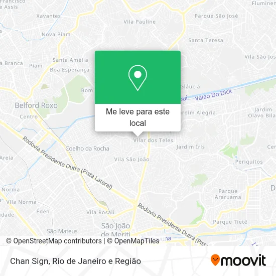 Chan Sign mapa