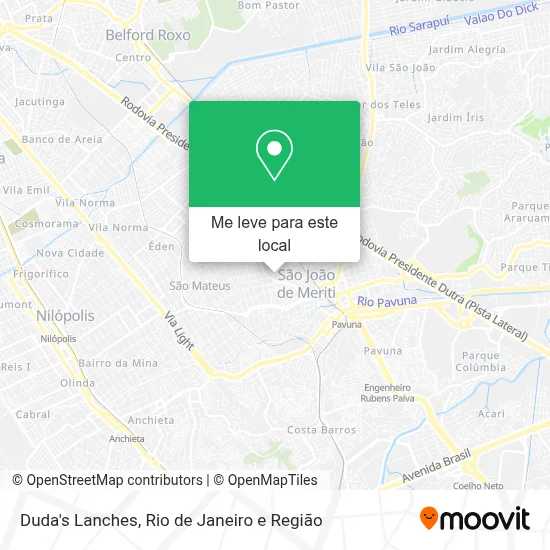 Duda's Lanches mapa