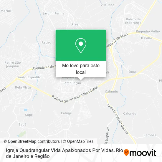Igreja Quadrangular Vida Apaixonados Por Vidas mapa