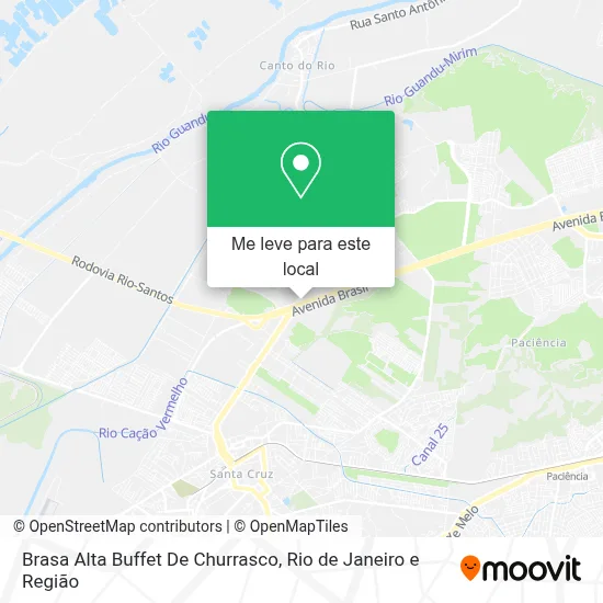 Brasa Alta Buffet De Churrasco mapa