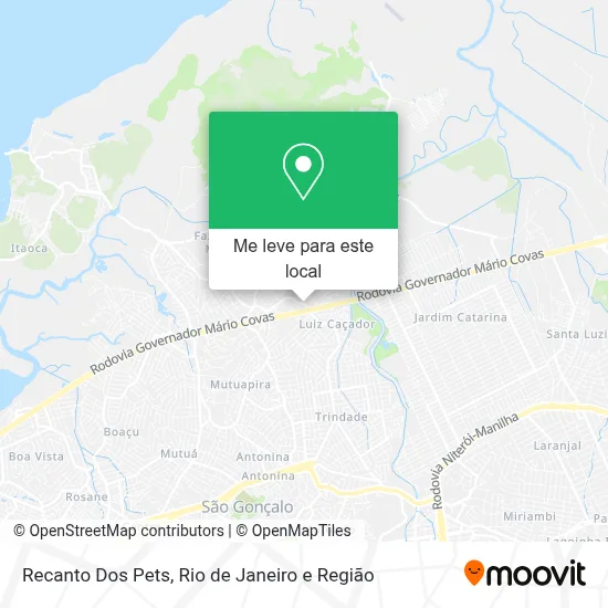 Recanto Dos Pets mapa