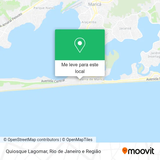 Quiosque Lagomar mapa