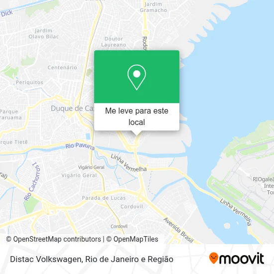 Distac Volkswagen mapa