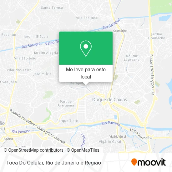 Toca Do Celular mapa