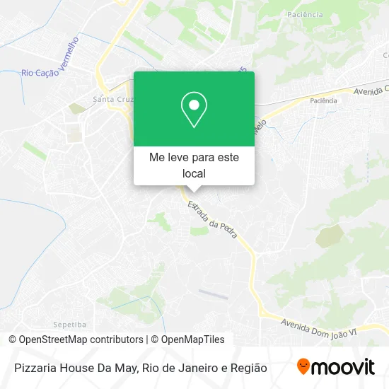 Pizzaria House Da May mapa