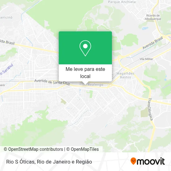 Rio S Óticas mapa