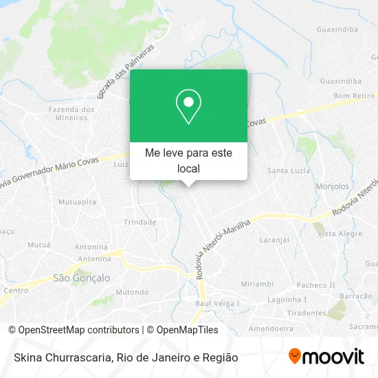 Skina Churrascaria mapa