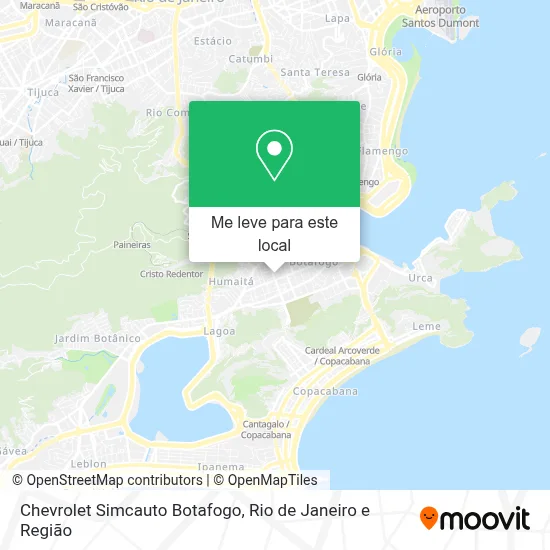 Chevrolet Simcauto Botafogo mapa