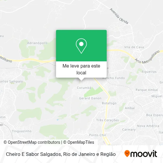 Cheiro E Sabor Salgados mapa
