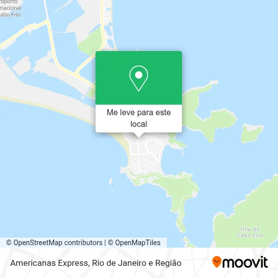 Americanas Express mapa