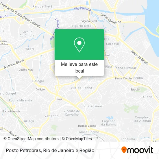 Posto Petrobras mapa