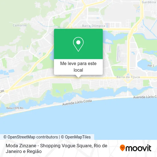 Moda Zinzane - Shopping Vogue Square mapa