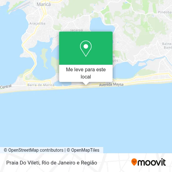 Praia Do Vileti mapa