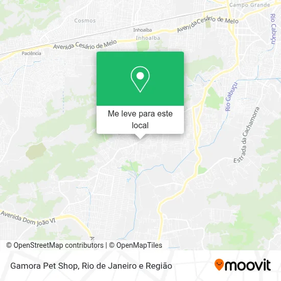 Gamora Pet Shop mapa