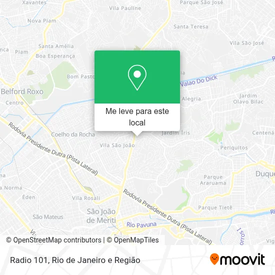 Radio 101 mapa