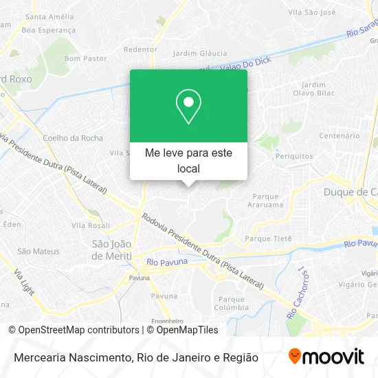 Mercearia Nascimento mapa