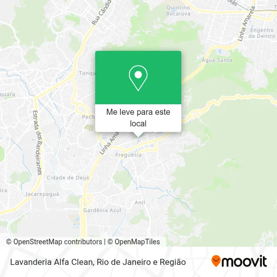 Lavanderia Alfa Clean mapa