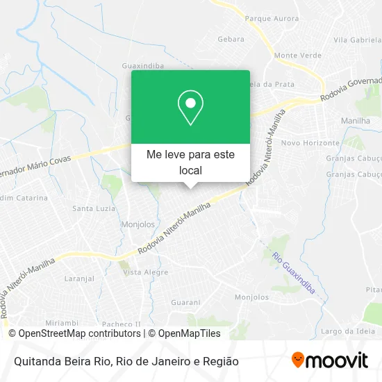 Quitanda Beira Rio mapa