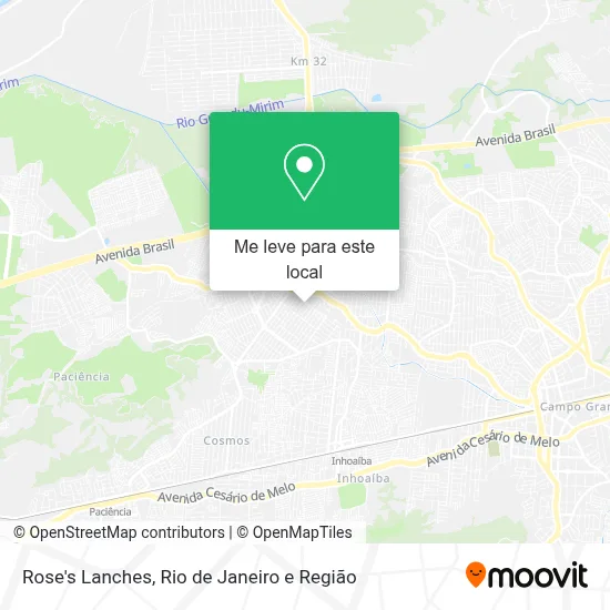 Rose's Lanches mapa