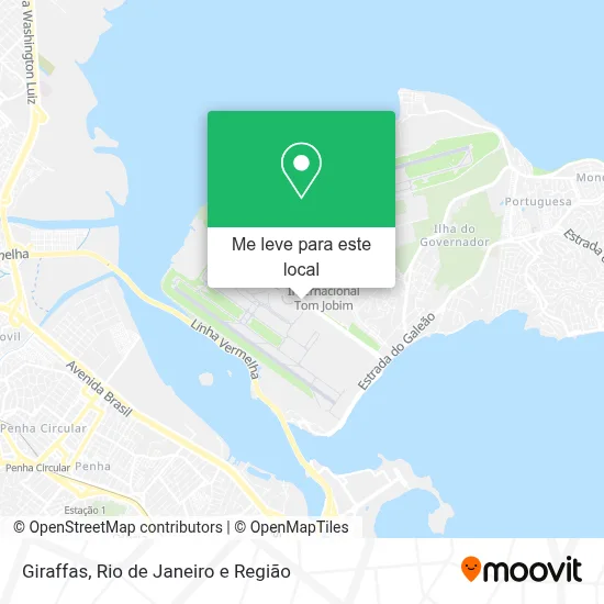 Giraffas mapa