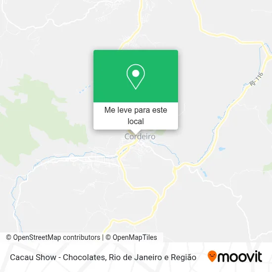 Cacau Show - Chocolates mapa