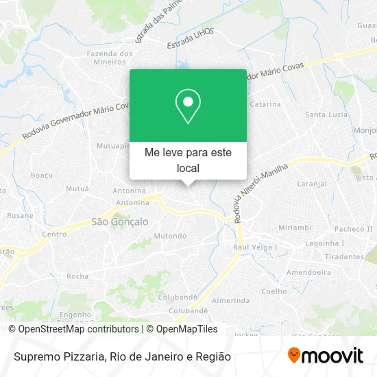 Supremo Pizzaria mapa