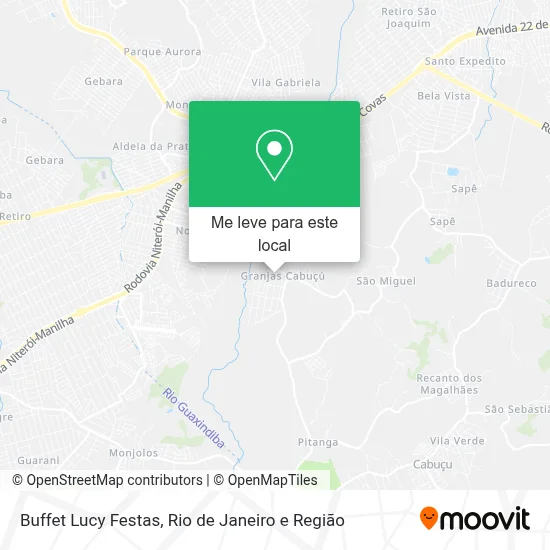 Buffet Lucy Festas mapa