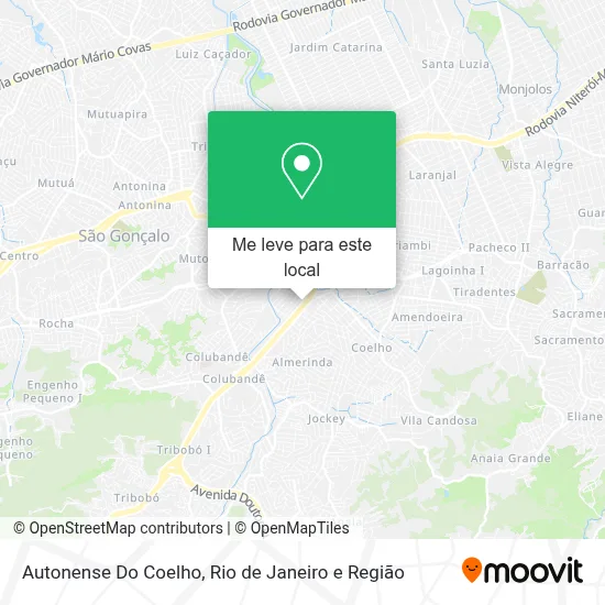 Autonense Do Coelho mapa