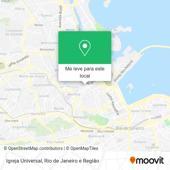 Igreja Universal mapa