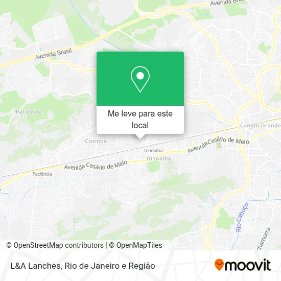 L&A Lanches mapa