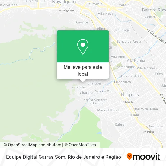 Equipe Digital Garras Som mapa