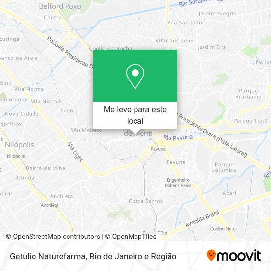 Getulio Naturefarma mapa