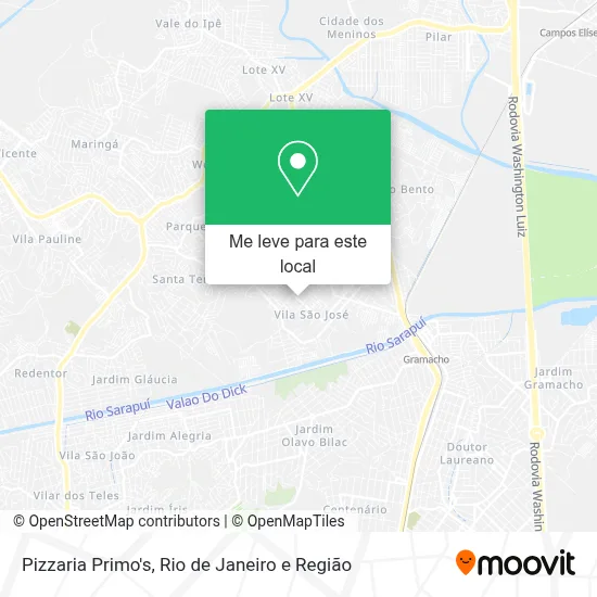 Pizzaria Primo's mapa