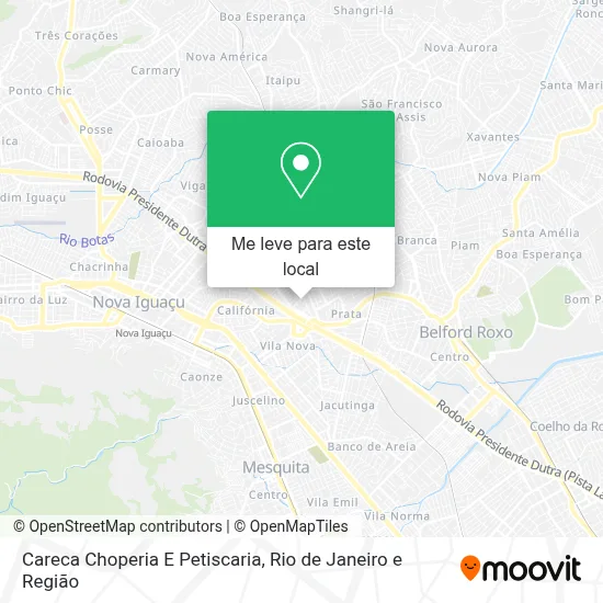 Careca Choperia E Petiscaria mapa
