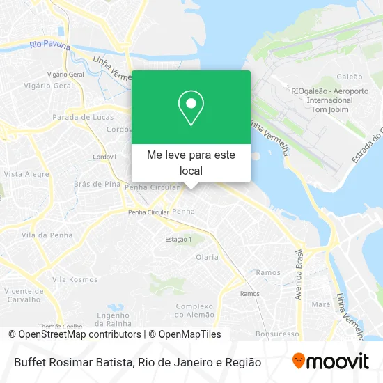 Buffet Rosimar Batista mapa