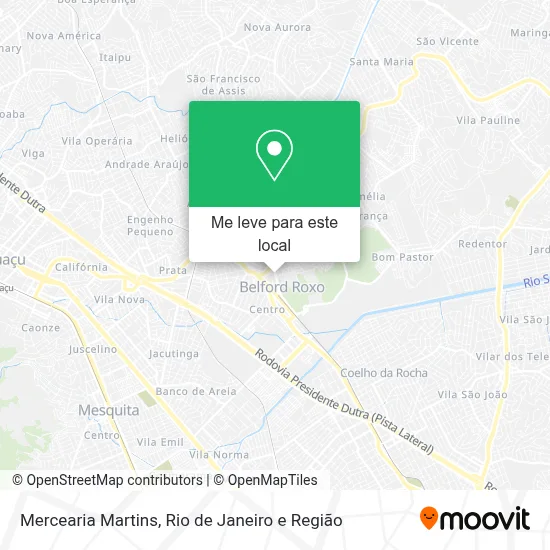 Mercearia Martins mapa