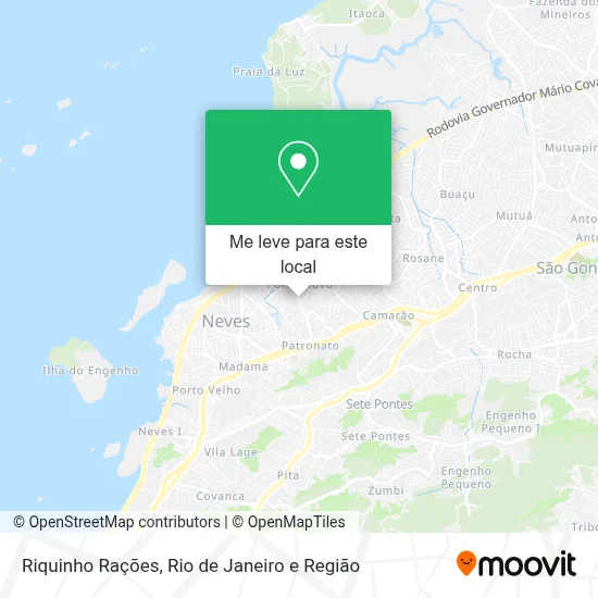 Riquinho Rações mapa
