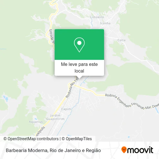 Barbearia Moderna mapa