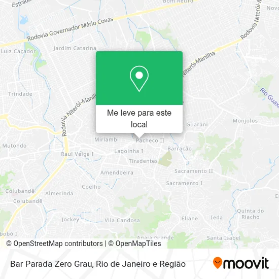 Bar Parada Zero Grau mapa