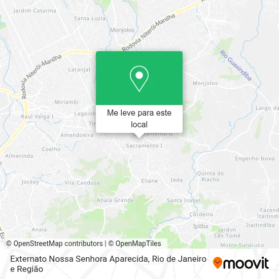 Externato Nossa Senhora Aparecida mapa