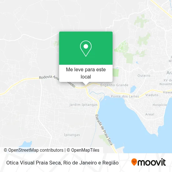 Otica Visual Praia Seca mapa