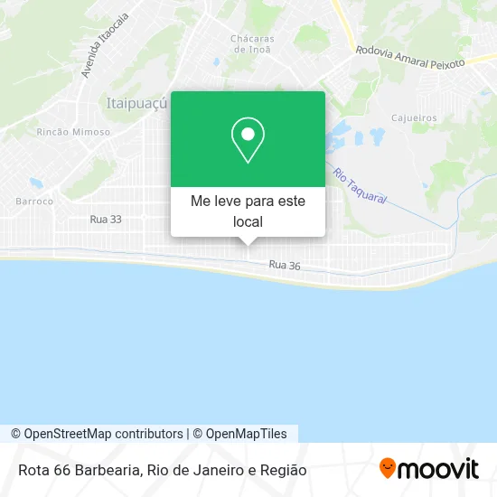 Rota 66 Barbearia mapa