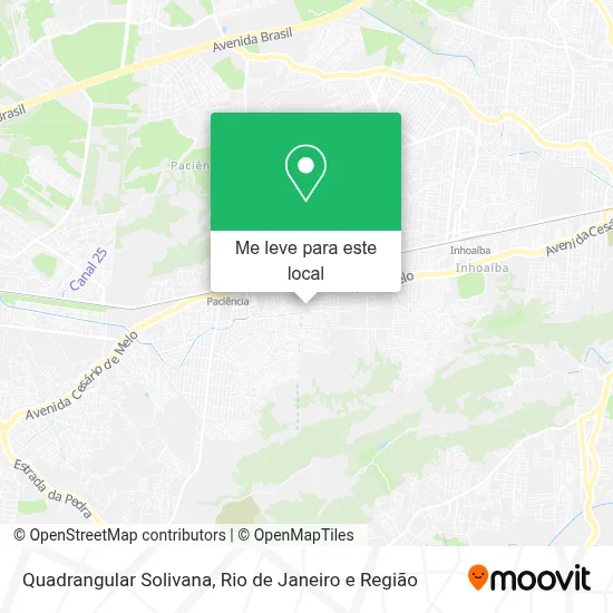 Quadrangular Solivana mapa