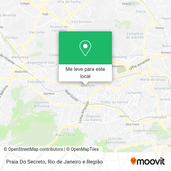 Praia Do Secreto mapa