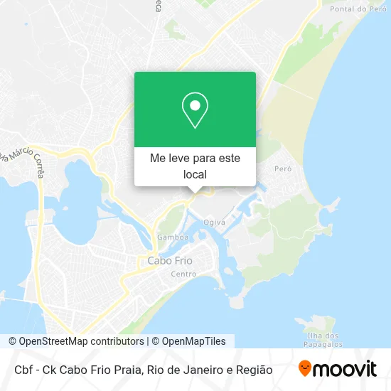 Cbf - Ck Cabo Frio Praia mapa