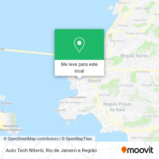 Auto Tech Niterói mapa