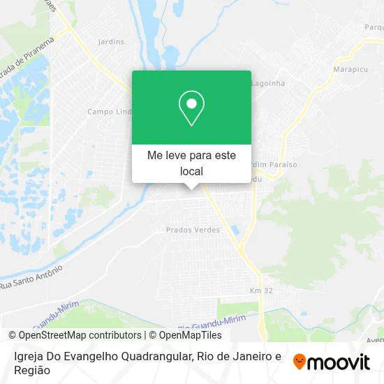 Igreja Do Evangelho Quadrangular mapa